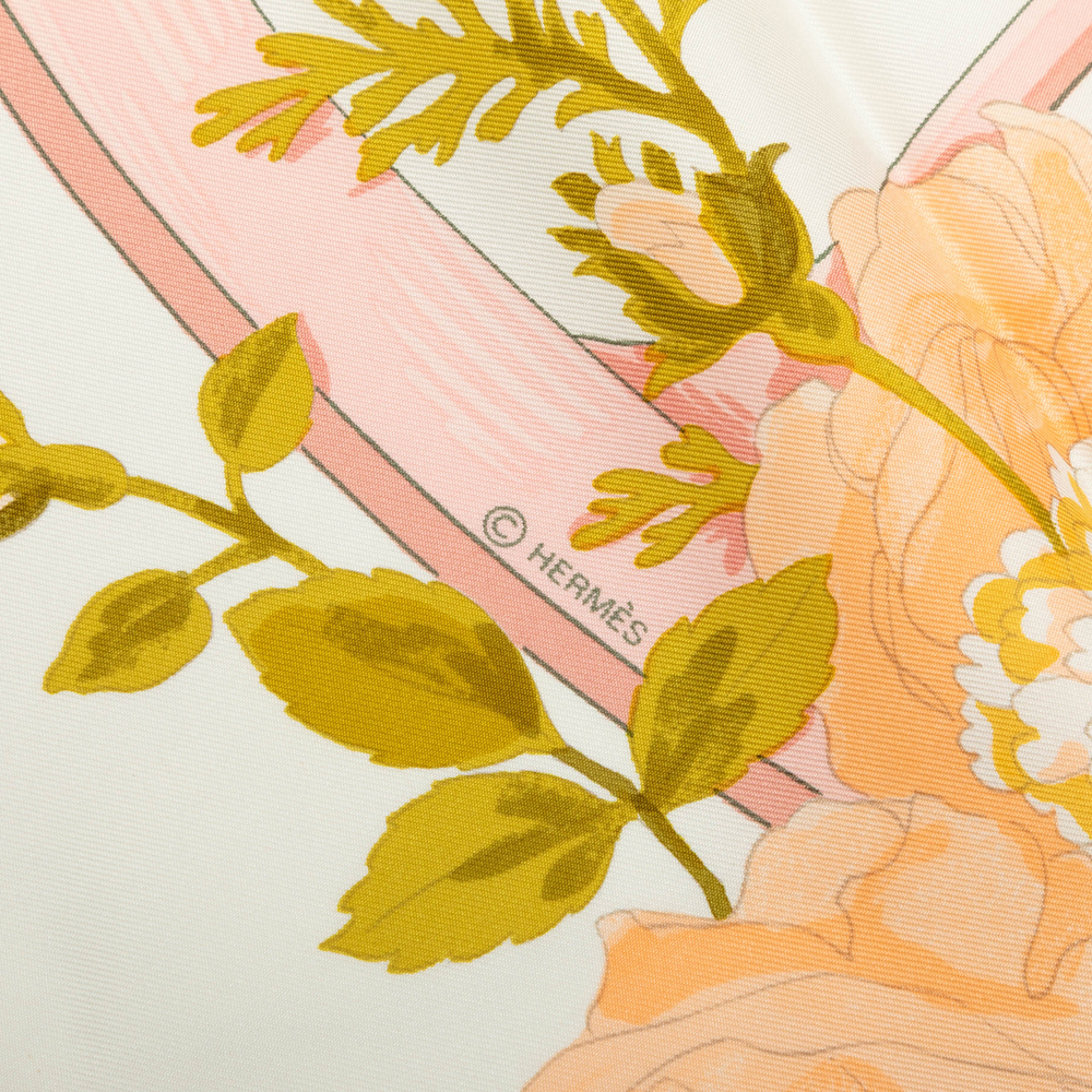 Pre-Loved Hermes Romantique for Takashimaya Silk Scarf 90 - Picture 6 of 6